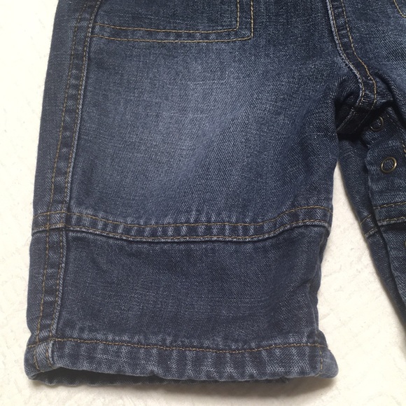 3-6m (4/$20) Lined Denim Overalls by Old Navy - Picture 3 of 16